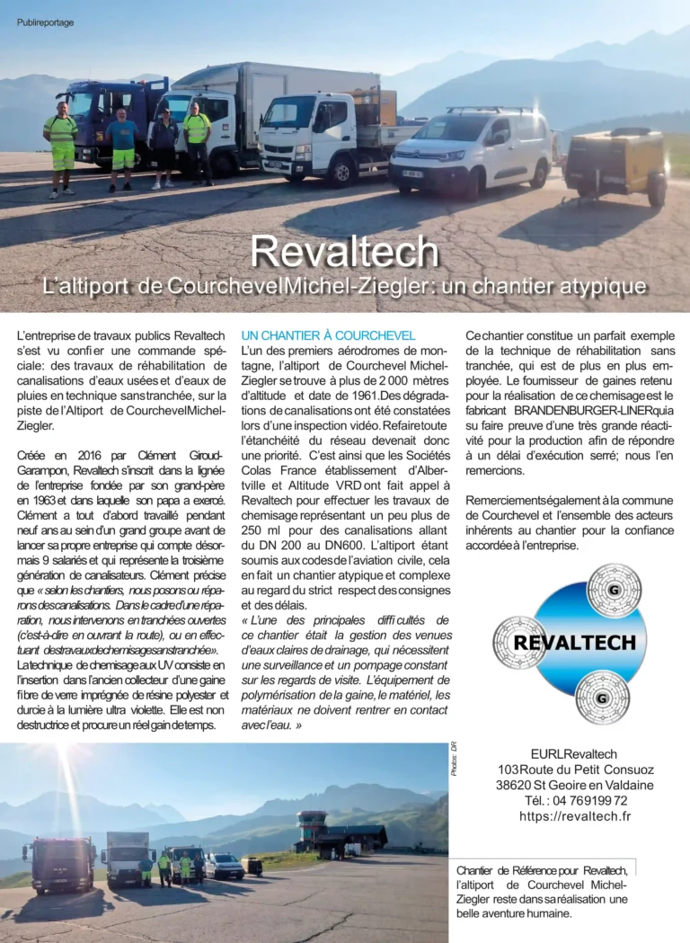 Revaltech réhabilite altiport de Courchevel Michel-Ziegler